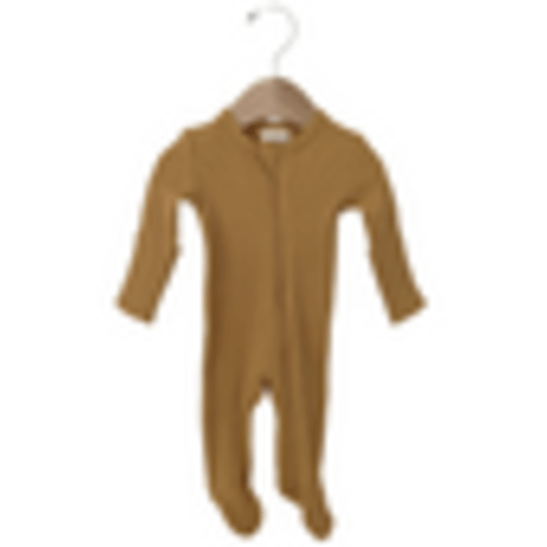 Organic Waffle Basic Zip Footie, Honey – SpearmintLOVE