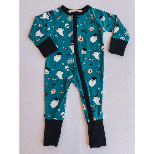 glow in the dark boo crew bamboo romper