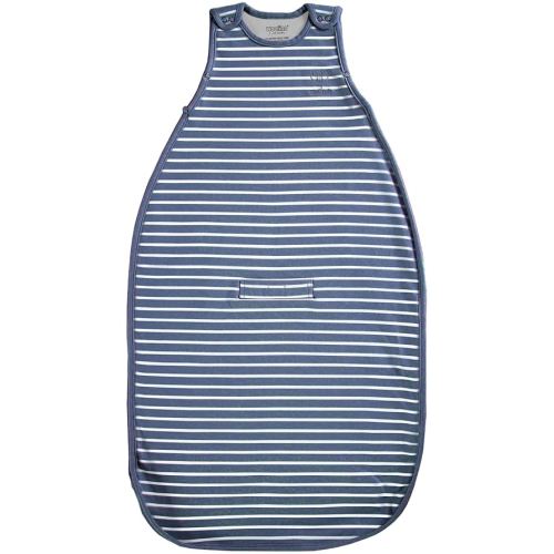 Woolino 4 Season Ultimate Baby Sleeping Bag - Merino Wool and Organic Cotton Universal Size Adjustable Sleep Sack for Baby - Two-Way Zipper Sleeping Bag (2-24 Months) - Navy Blue