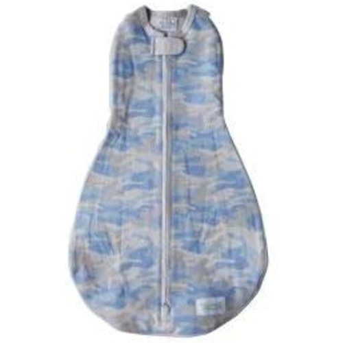 Woombie Grow with Me Baby Swaddle, Convertible Swaddle Fits 0-9 Months, Expands to Wearable Blanket for up to 18 Months, Camo