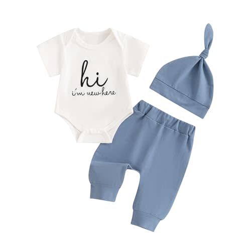 wybzd Little Brother Newborn Outfit T-Shirt Romper Top and Pants Sets Baby Coming Home Hospital Clothes Summer Clothing