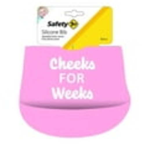 Safety First Silicone Infant Baby Bib with Food Catcher Pocket