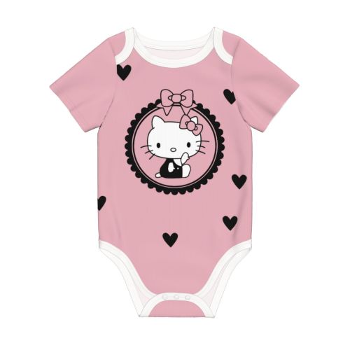 Hello Kitty Baby Romper 0-2 Years Short Sleeve Babysuits Boy Girl Babies Jumpsuit Newborn Climbing Clothes-12 Month