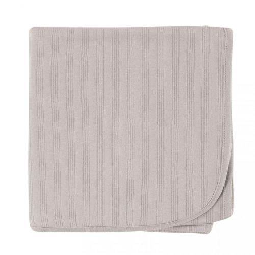 Touched by Nature Baby Organic Cotton Swaddle, Receiving and Multi-purpose Blanket, Gray, One Size