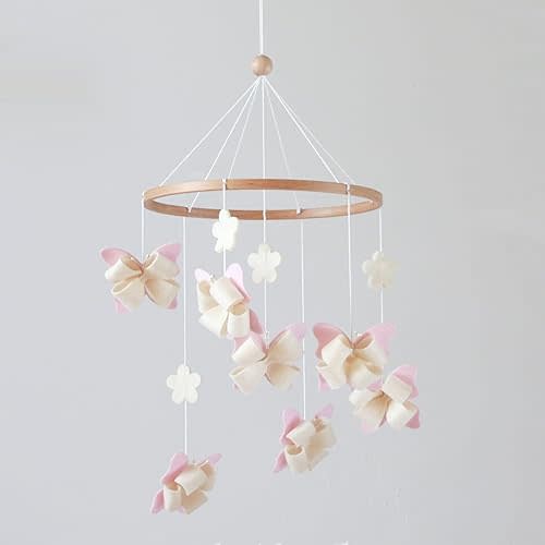 Butterfly Crib Mobile Butterfly Mobile for Crib Baby Mobile for Girls Nursery Décor