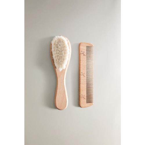 FLORAL BRUSH AND COMB SET
