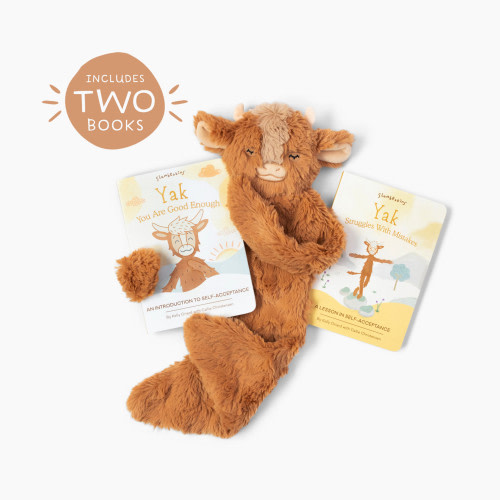 Slumberkins, Inc. Plush Snuggler & Book Bundle - Yak's Self Acceptance