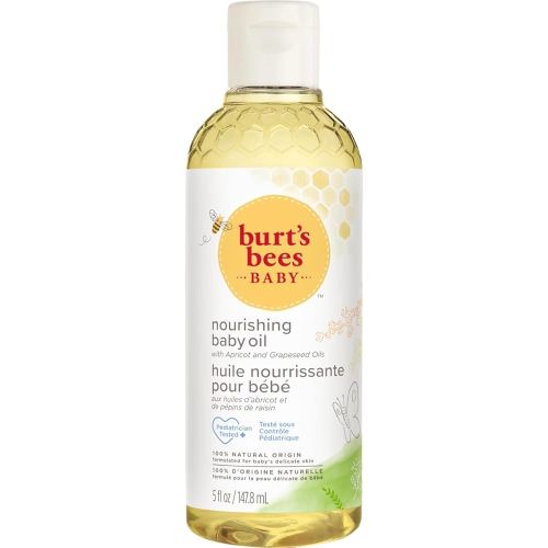 Burt's Bees Baby Nourishing Baby Oil, 100% Natural Origin Baby Skin Care, Paraben Free, Pediatrician Tested, 148ml