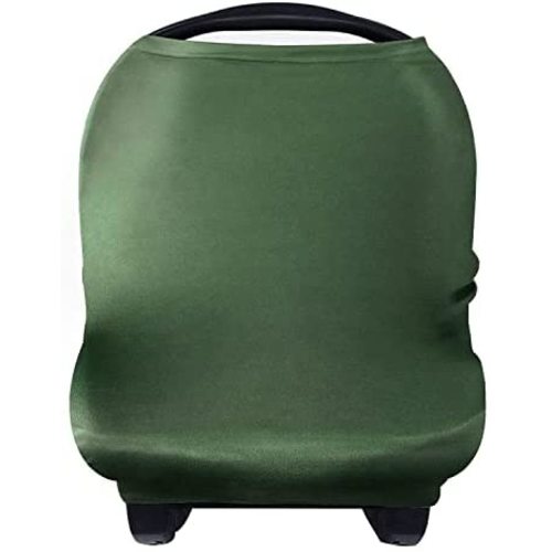 Nursing Cover Breastfeeding Scarf - Baby Car Seat Covers, Infant Stroller Cover for Girls and Boys by Yoofoss (Dark Green)