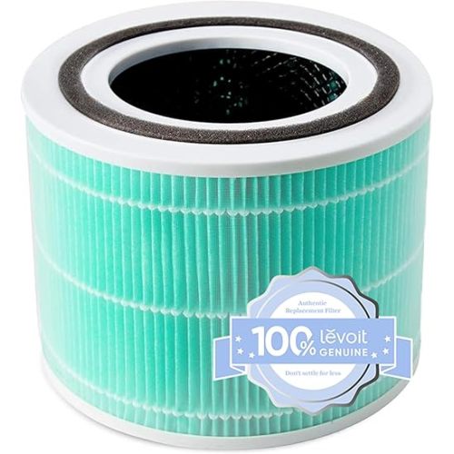 LEVOIT Core 300-P Air Purifier Toxin Absorber Replacement Filter, 3-in-1 Filter, Efficiency Activated Carbon, Core300-RF-TX, 1 Pack, Green