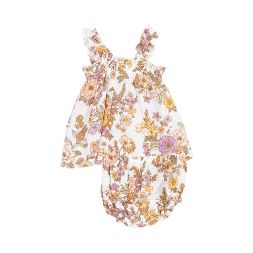 Ruffly Strap Top and Bloomer Set - 6-12 Months