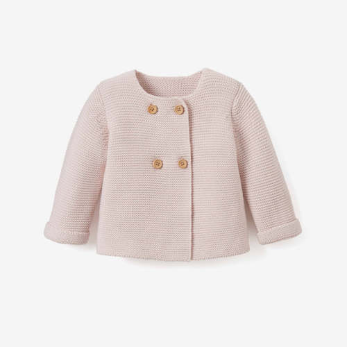 Sofia & Finn Pale Pink Knit Baby Cardigan PINK / 12-18M
