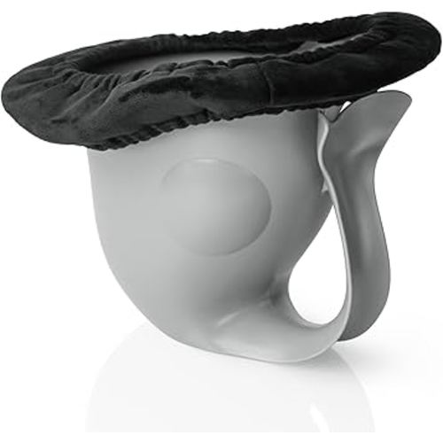 Potty for Newborn Baby Potty Training; for Diaper Free Baby Elimination Communication Indoor & Outdoor; Attractive Fish Shape (Grey)