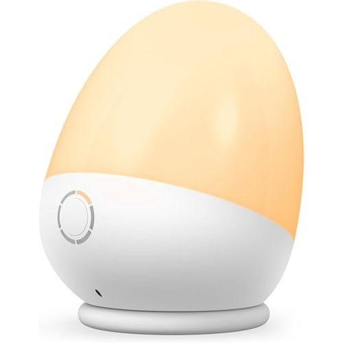Touch Egg Night Light for Baby Nursery, Rechargeable Portable Kids Nightlight Lamp with 1-6H Feeding Timer, 3 Color Temperatures Dimmable, Ideal for New Moms of Toddlers