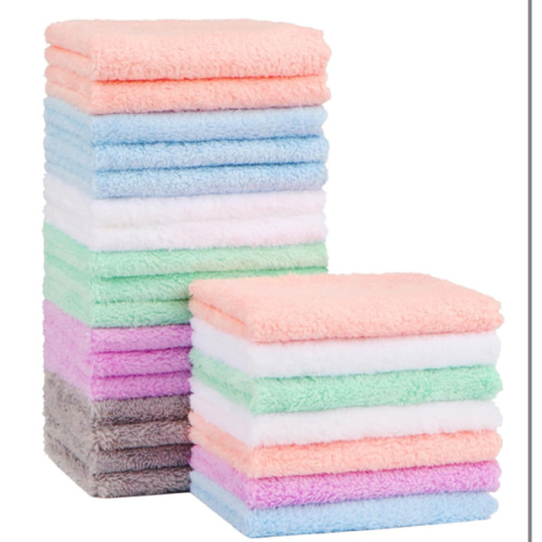 Orighty Baby Washcloths 24-Pack(7''x9''), Microfiber Coral Fleece Baby Towels, Super Soft and Absorbent Wash Cloths for Newborns, Infants and Toddlers, Gentle on Delicate Skin for Face Hands and Body