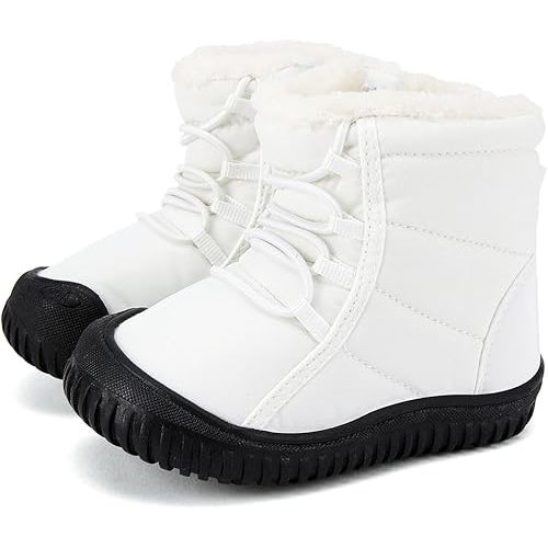 BMCiTYBM Toddler Baby Snow Boots Winter Shoes Boys Girls Cold Weather Baby Faux Fur Shoes