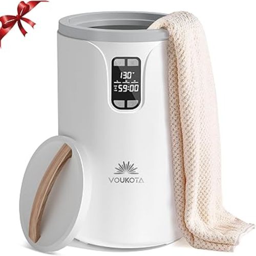 Towel Warmer, 20L Towel Warmers for Bathroom with LED Display for Time and Temperature, Bucket-Style Warmer with Delay Timer 0.5-24H, Heating Time 30/60/90 Mins, Child Lock