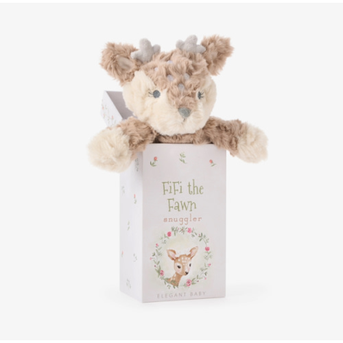 Fifi the Fawn Snuggler Plush Security Blanket w/ Gift Box – Elegant Baby
