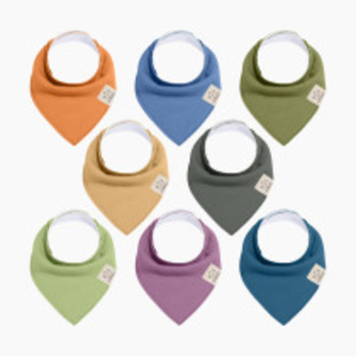 KeaBabies Organic Bandana Bibs (8 Pack) - Cruise, 8