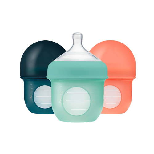 Nursh Silicone Pouch Baby Bottles - Mint - 4 fl oz/3pk