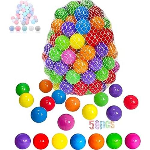 LANGXUN 50 100 200 Soft Plastic Ball Pit Balls for Kids, Gift for Baby Toddler Birthday Christmas, Ball Pit Play Tent, Baby Kiddie Pool Water Toys, Party Decoration