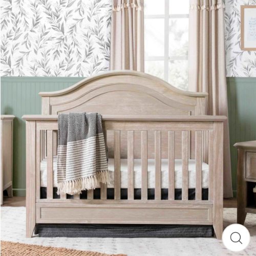 Monogram by Namesake Beckett Rustic 4-in-1 Convertible Curve Top Crib