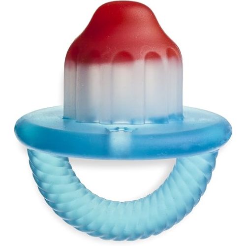 Itzy Ritzy Silicone Teensy Teether - Flexible, Soft & Hollow Baby Teething Toy with Easy-to-Hold Handle; Designed for Ages 3 Months and Up (Hero Pop)