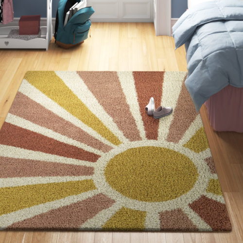 Amayas Sunshine Rainbow Shag Rug