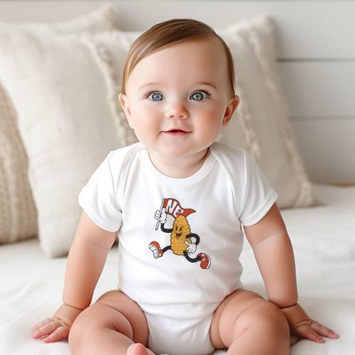Retro NE Infant Onesie®, Baby NE Shirt, Retro Corn Onesie®, NE Corn Onesie®
