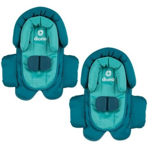 Diono Cuddle Soft 2-Pack 2-in-1 Baby Head Neck Body Support Pillow for Car Seats and Strollers, Gray/Pink