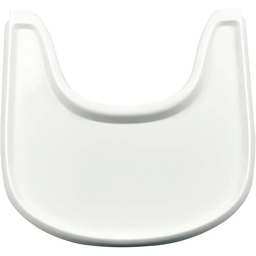 High Chair Tray Compatible with Stokke Tripp Trapp Chair with Smooth Surface and Strong Suction - Made from Food Safe Plastic (BPA BPS BPF Lead and Phthalate Free) - White