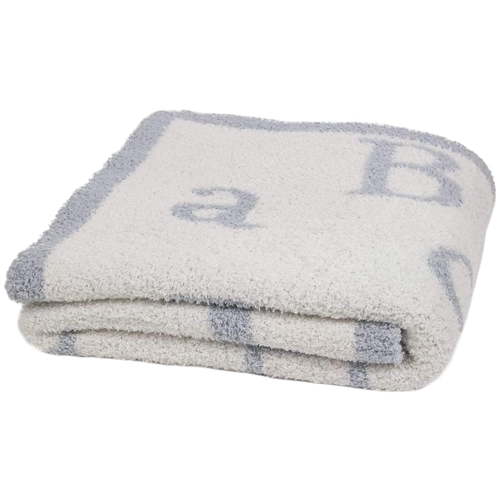 Barefoot Dreams Cozychic ABC Blanket - Ocean Cream