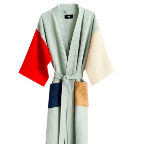 Waffle Bathrobe | Ice Blue