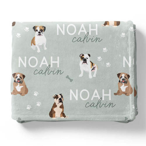 Personalized Kids Blankets | Dog Breeds