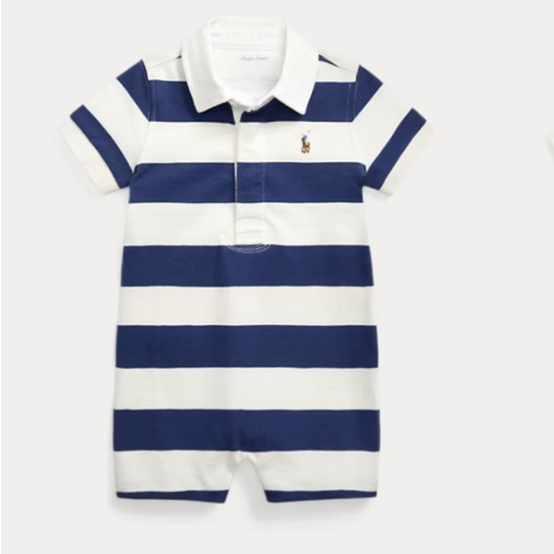 Striped Cotton Rugby Shortall | Ralph Lauren