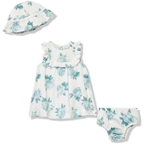 Ted Baker Baby Girls' 2 Pc Woven Linen Dress and Hat Set