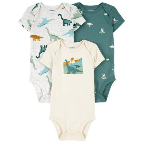 Carter's Child of Mine Baby Boy Bodysuit, 3-Pack, Sizes Preemie-18 Months