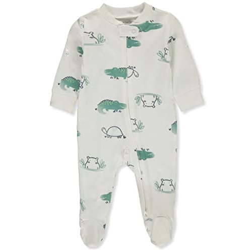 Carter s Baby Boys Gator Footed Coveralls - White, 0-3 Months - Walmart.ca