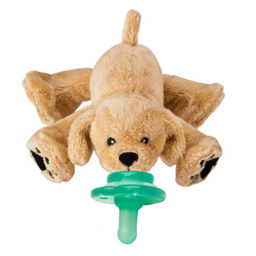 Nookums Paci-Plushies Buddies - Retriever Pacifier Holder