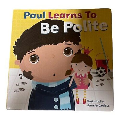 NEW Paul Learns To Be Polite, Story Book For Children🧸🎈Manner Board Book