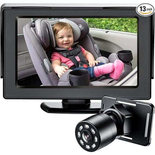 Itomoro Baby Car Mirror, View Infant in Rear Facing Seat with Wide Crystal Clear View,Camera Aimed at Baby-Easily to Observe The Baby's Every Move