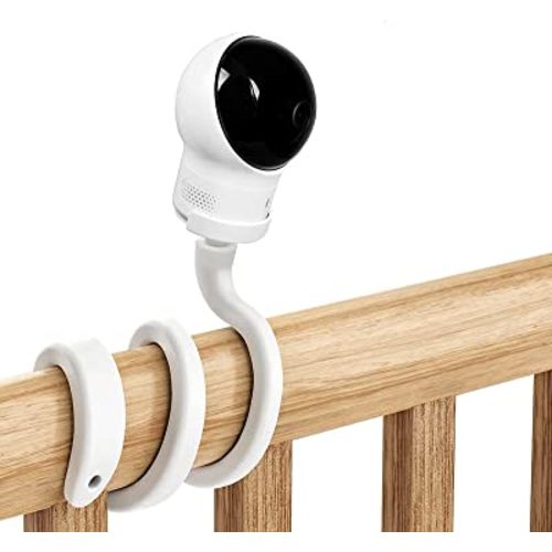 Baby Monitor Mount for Eufy Spaceview, Spaceview Pro and Spaceview S Video Baby Camera Holder, Baby Nursery Monitor Crib Mounting Bracelet for Cot Shelves or Furniture, Baby Monitor Kits, No Drill