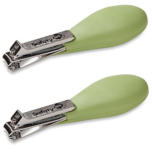 Safety 1st Fold-Up Nail Clipper, Spring Green, 2-Count