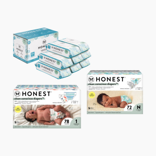 The Honest Company Newborn Diapers & Wipes Starter Bundle - Neutral