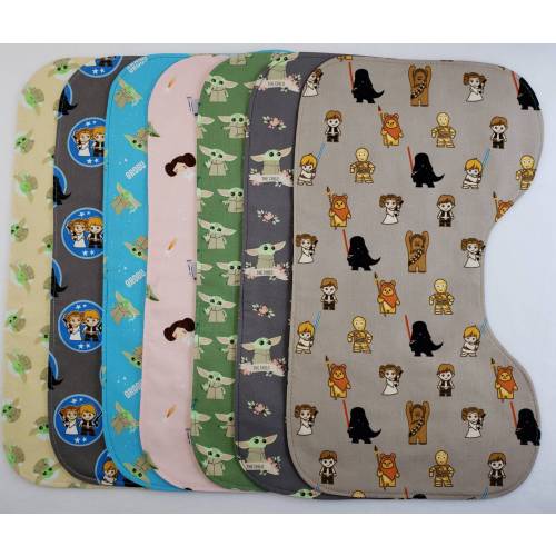 Baby Space Warriors | Contoured Burp Cloth