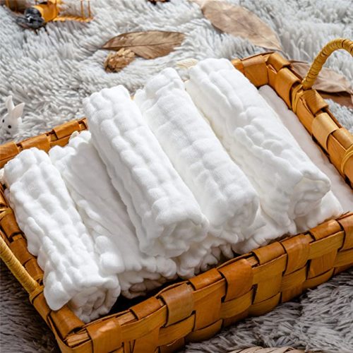 MUKIN Baby Washcloths - Natural Cotton