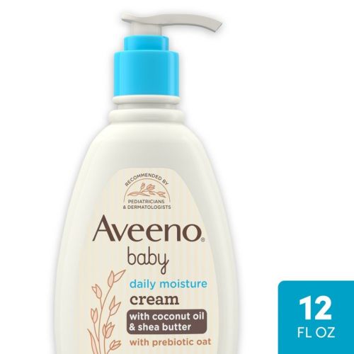 Aveeno Baby Daily Moisturizing Cream with Prebiotic Oat & Shea Butter - Gentle Coconut Scent - 12 fl oz
