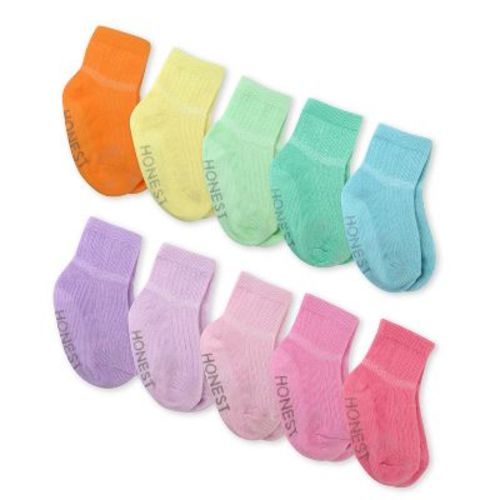 Multipack Cozy Socks Sustainably Made For Baby & Toddler Rainbow Pinks 6-12m