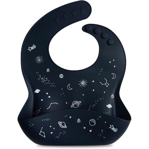 Loulou Lollipop Soft, Waterproof Silicone Feeding Bib for Babies and Toddlers