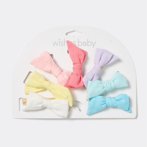 Wishes Baby Bow Headbands 7 Pack - Multi